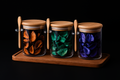 NoirInfuse™ — Set of 3 Herbal Storage Jars (200ml)